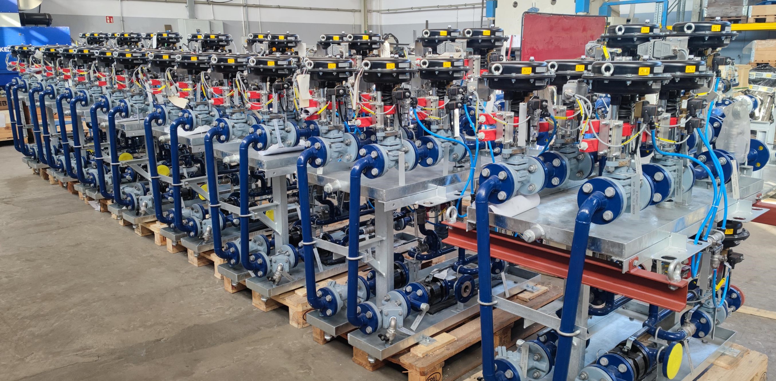 Modular skids for chemical industry