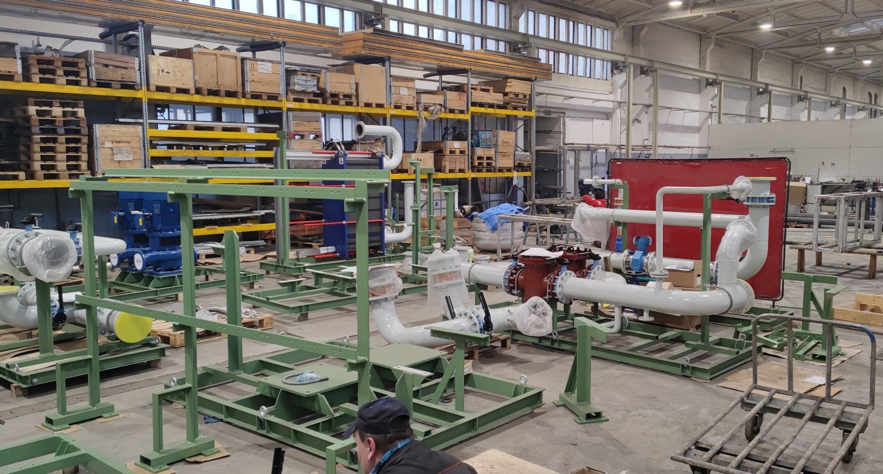 Modular skids for chemical industry